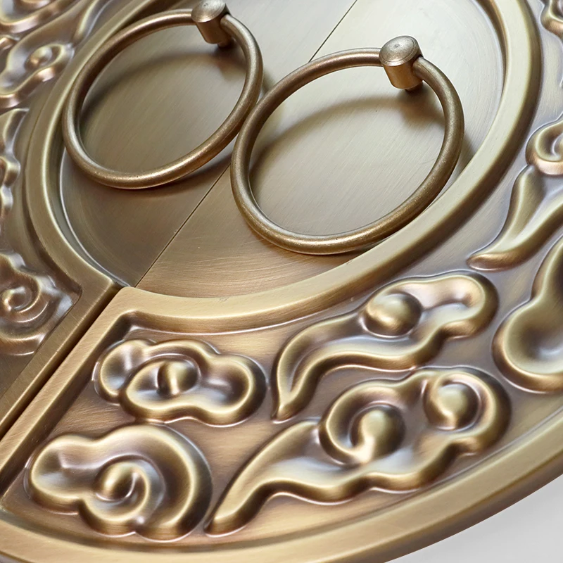 Wooden and Glass Door Knocker Antique Door Lock Brass Furniture Knobs Vitage Style Handles for Interior Doors Accessories