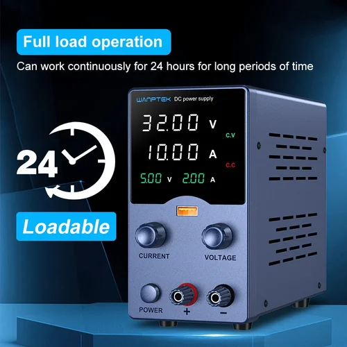 Imagen 2 del producto Fuente de alimentación de laboratorio Ajuste del codificador Fuente de alimentación CC ajustable 30V 10A 5A Fuente de alimentación de banco 120V 60V 5A 3A para chapado en oro