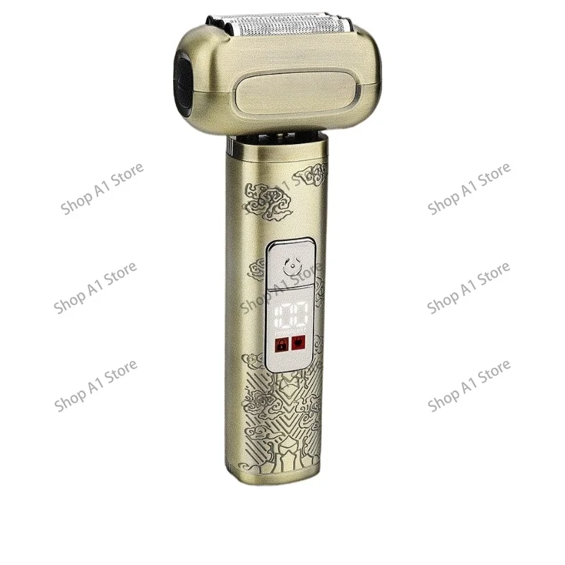 men's-retro-all-metal-electric-razor-reciprocating-4-knife-head-beard-knife-full-body-wash-digital-razor