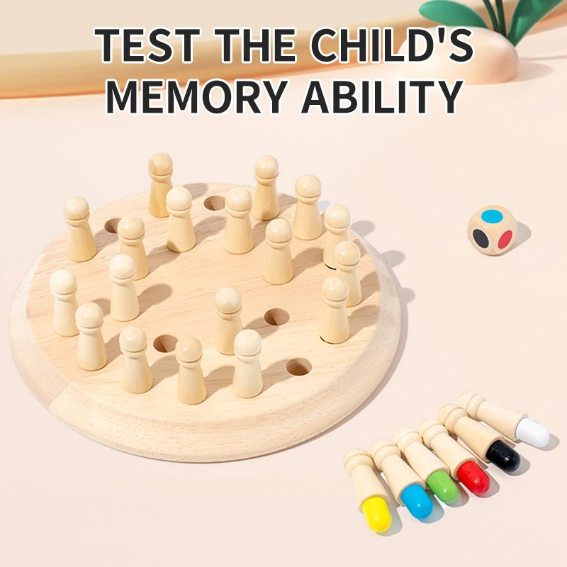 Preschool CHILDREN'S Puzzle Memory Chess Toys, Baby Brain Memory Exercise, Focus Training, Parent-child Games Chess Games