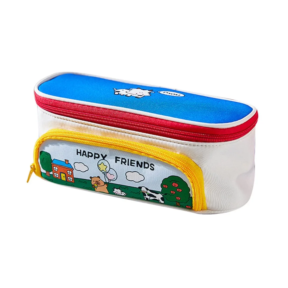 

New Cartoon Capibara Pencil Case Large Capacity Dirt-resistant Stationery Bag Student Stationery Organizer Gifts