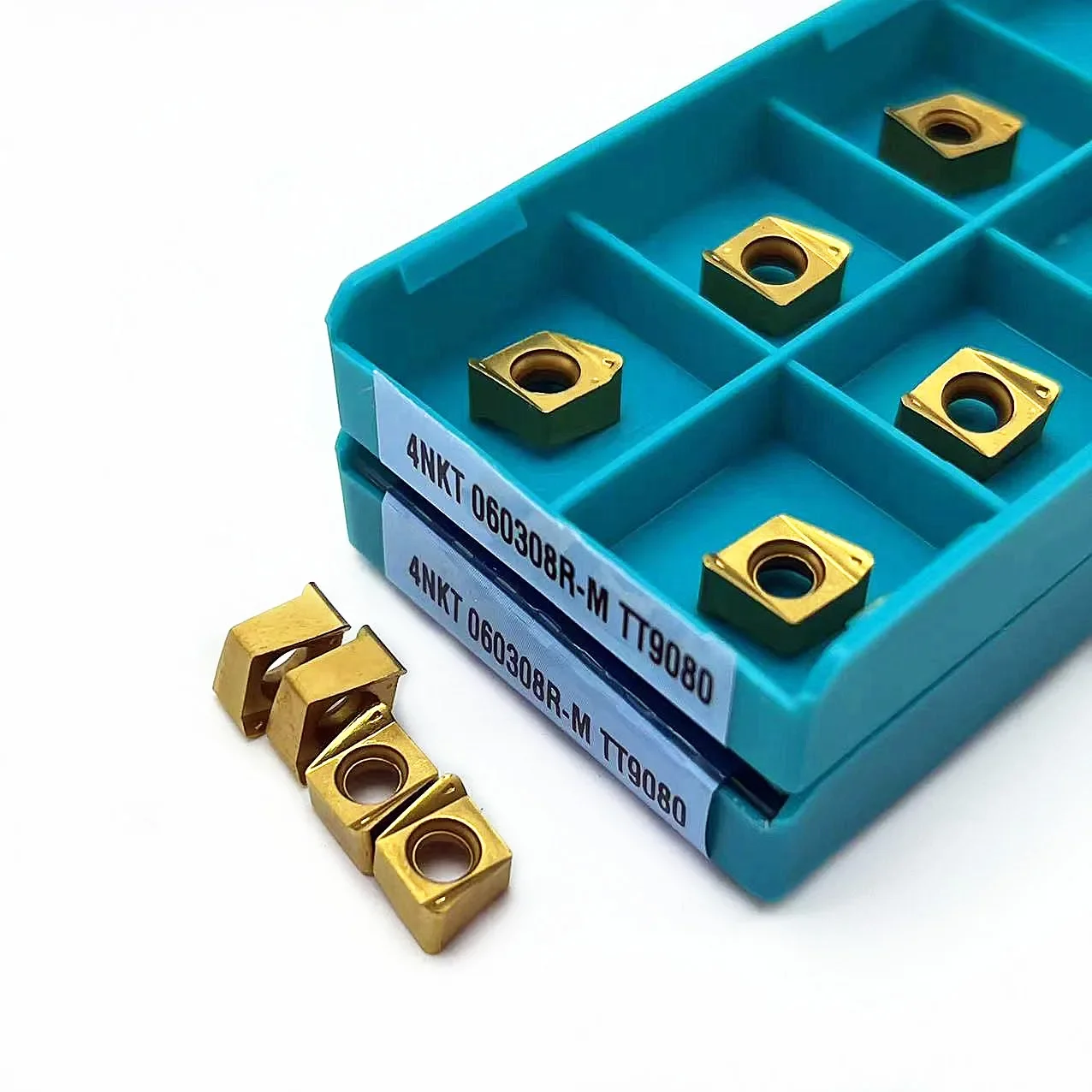 100% Original 4NKT060308R-M TT9080 Carbide Inserts Metal Rapid Feed Mill Inserts 4NKT060308R M Mill Shank Stainless Steel, Steel