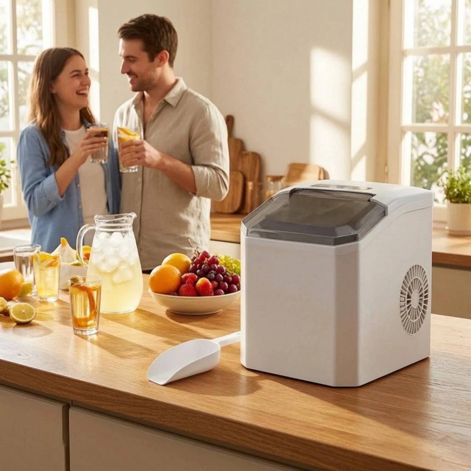 Pembuat Es di Meja Dapur Detek - Kitchen Appliances Countertop ulasan dan harga