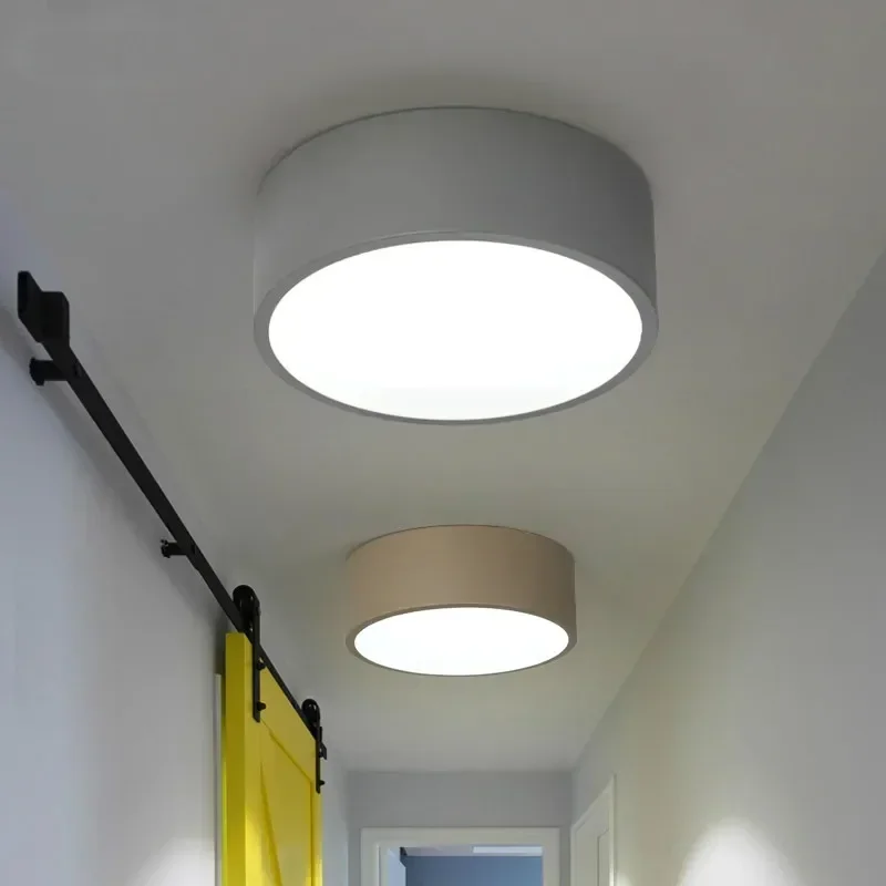 New Arrival LED Ceiling Lights Colorful Ceiling Lamp For Corridor Colors Kids Room Light Metal Lampshade Kitchen Lighting