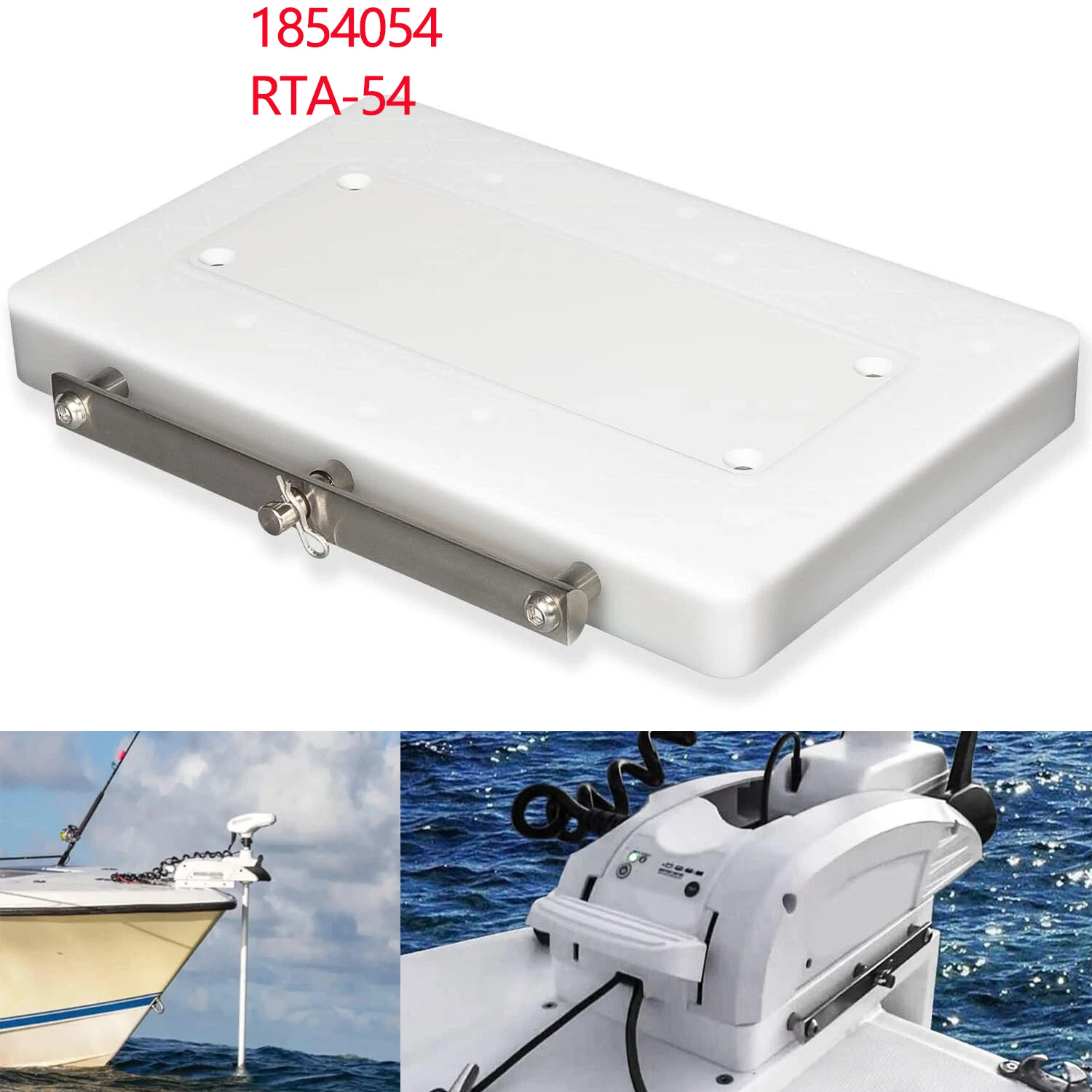 1854054 RTA-54 Composite Quick Release Bracket Plate for Minn Kota Riptide Electric Steer Trolling Motor Ulterra Terrova