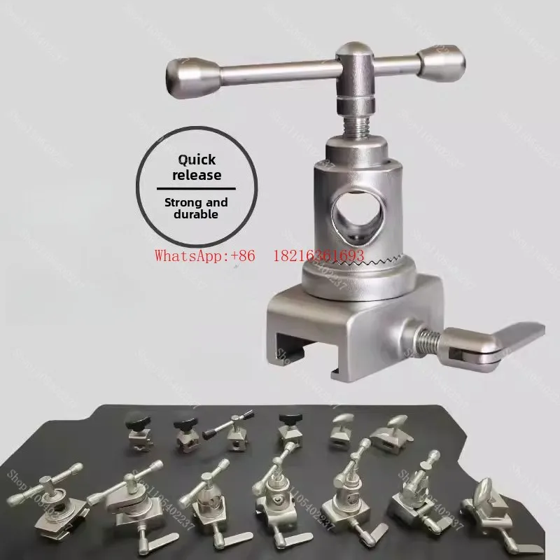 Limited Offer Universal Surgical Table Fixator Locking Clamp Slider Side Rail Mount Accessory
