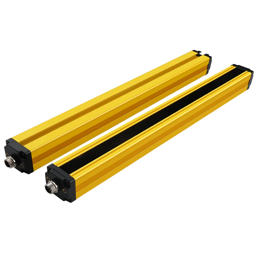 Garantta Through Beam 30mm Light Curtain Safety Sensors 90mm Protection Height for Hazardous Area Barrier Guards