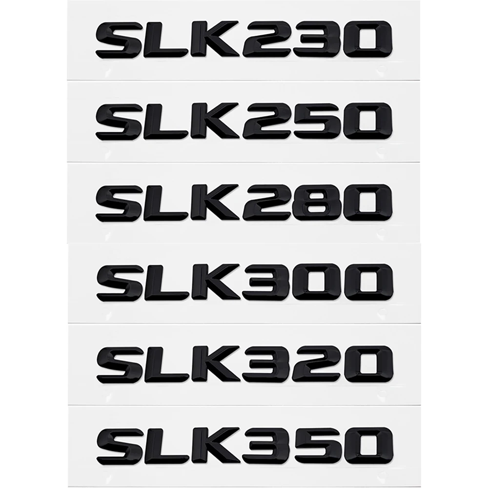 For Benz Mercedes SLK AMG SLK230 SLK250 SLK280 SLK300 SLK320 SLK350 Car Sticker Plastic Black Badge Decal Auto Decoration