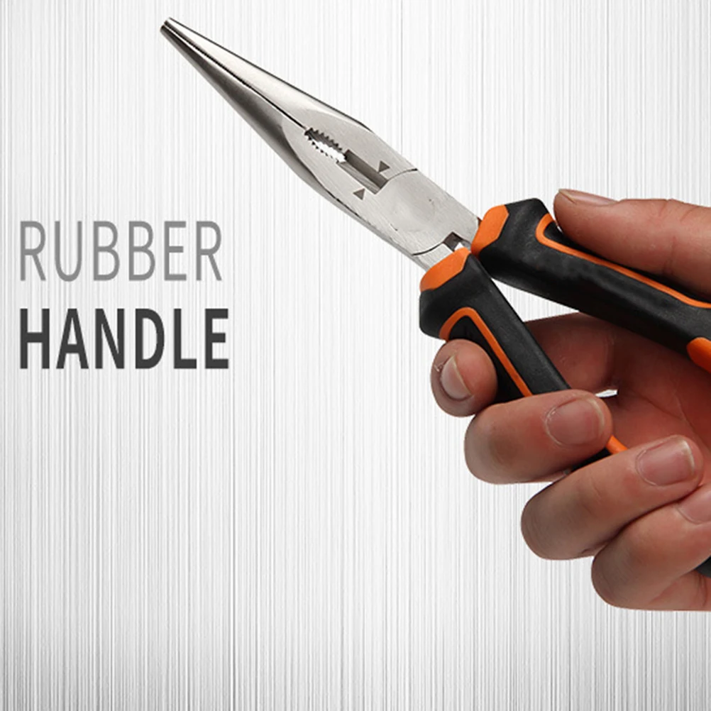

Multi-Functional Vise Household Pliers 8 Inches Oblique Mouth Flat Mouth Tool Car Emergency Use Durable Induction Hardened Steel