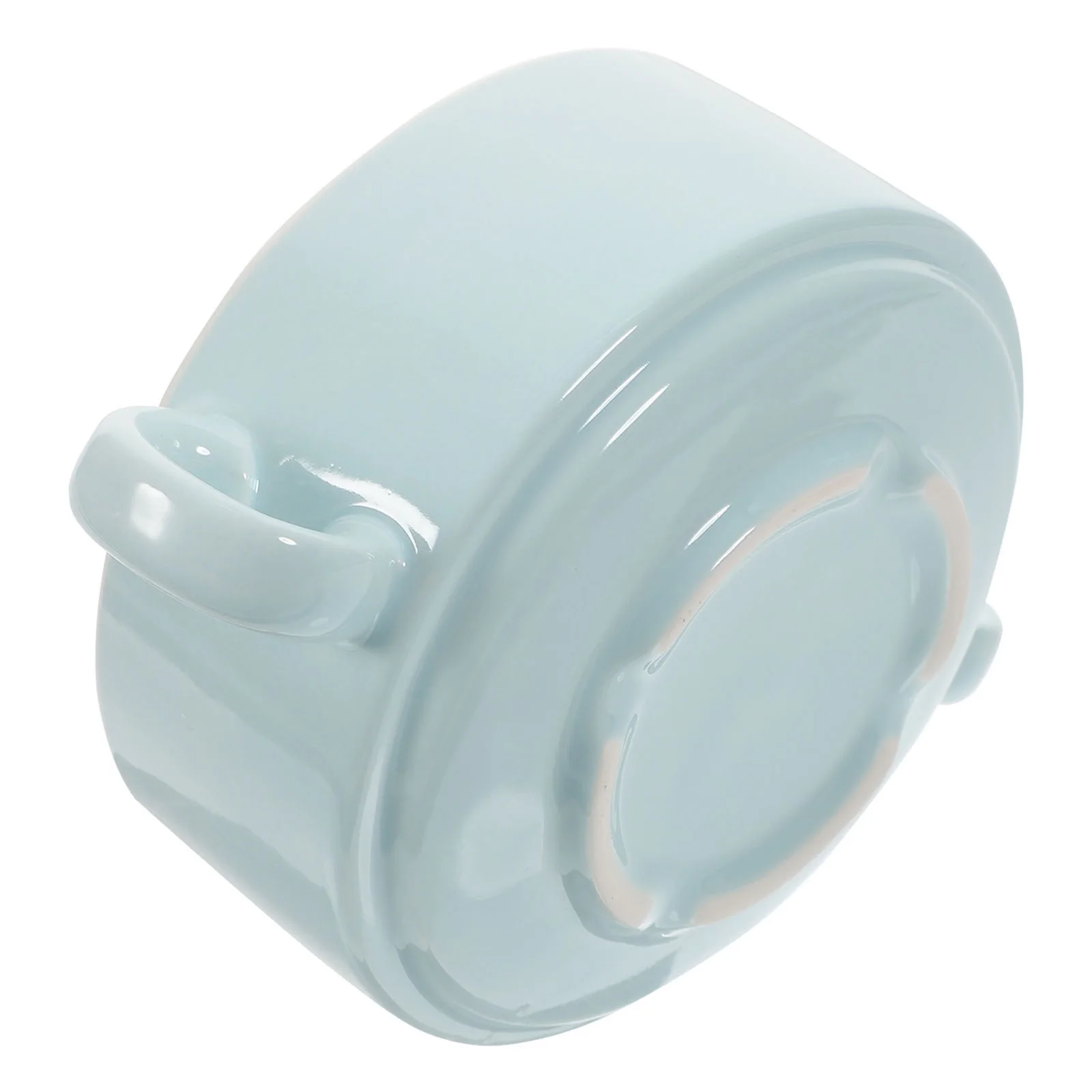 

1Pcs Ceramic Soup Bowl Double Handle Multipurpose Pudding Bowl for Dessert Salad Rice Kitchen Supplies Ceramic Bowls