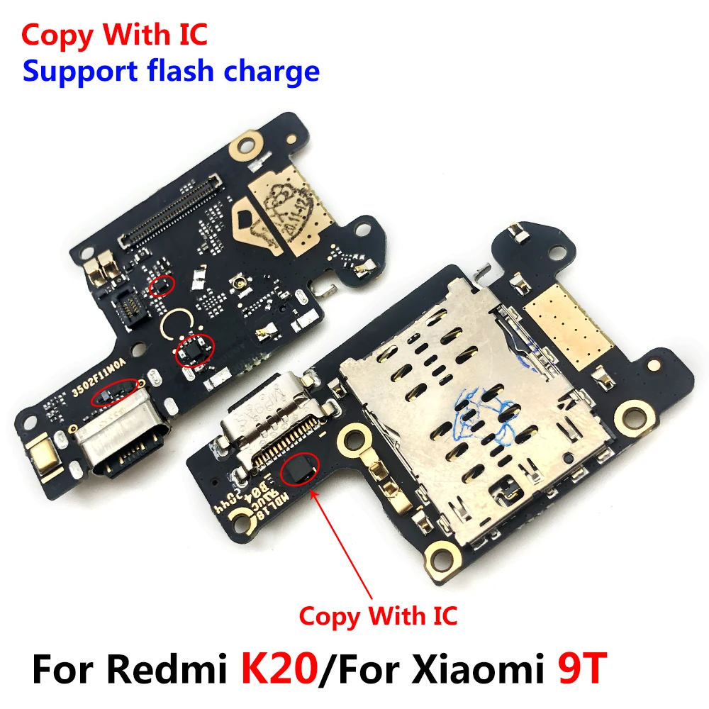 Charger Board Flex For Xiaomi Mi 9T Pro Redmi K20 USB Port Connector Dock Charging Flex Cable