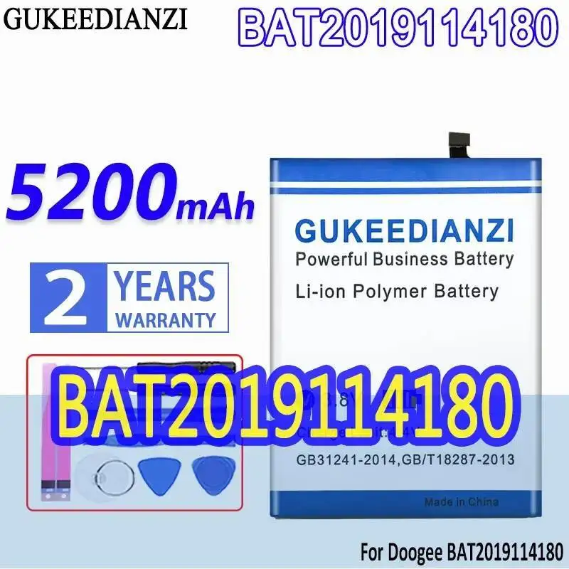 

Для Doogee BAT2019114180 надежная сменная батарея высокой емкости 5200 мАч для мобильного телефона