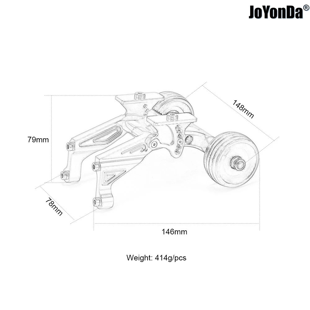 1Set Rear Adjustable Wheelie Bar ARA320492 ARA320536 Upgrade Parts for RC 1/5 ARRMA KRATON #ARA110002T2 OUTCAST #ARA5210