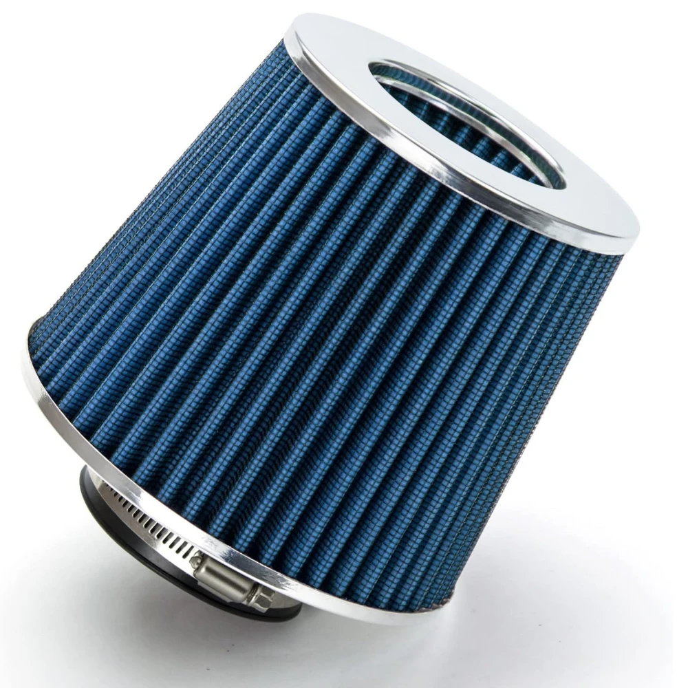 

Mreoocar BLUE 6" 152 mm Inlet Short Truck Cold Air Cone Replacement Performance Washable Clamp-On Dry Air Filter