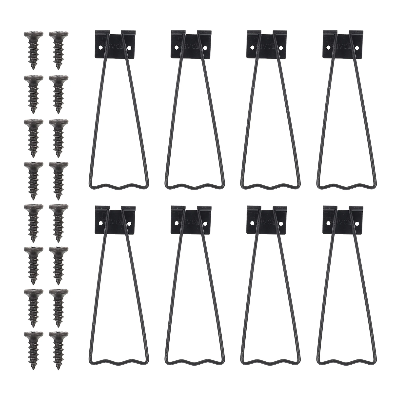 

1 set Photo Frame Stand Iron Rear Bracket Support Easel Holder Display Triangular Stability Precision Smooth Round Edges Cost