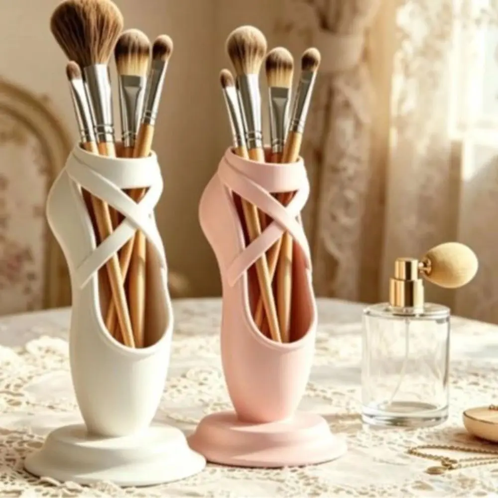 Storage Display Shelf Funny Ballet Shoe Pen Holder PLA Elegant Ballet Shoe Ornament Cute Stable Desktop Organizer Gift Idea