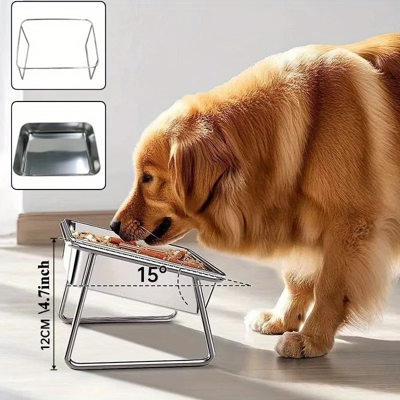 1/2pcs Heavy-Duty Large Dog Food and Water Bowl Set with Stand Anti-Tip for Large Dogs & Puppies,Indoor/Outdoor Use/dog Bowl