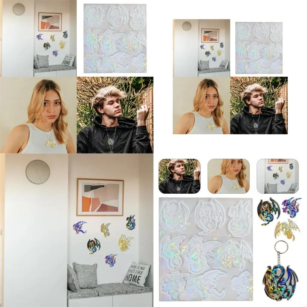 

DIY Resin Mold Dragon Pendant Silicone Mold for DIY Jewelry Making