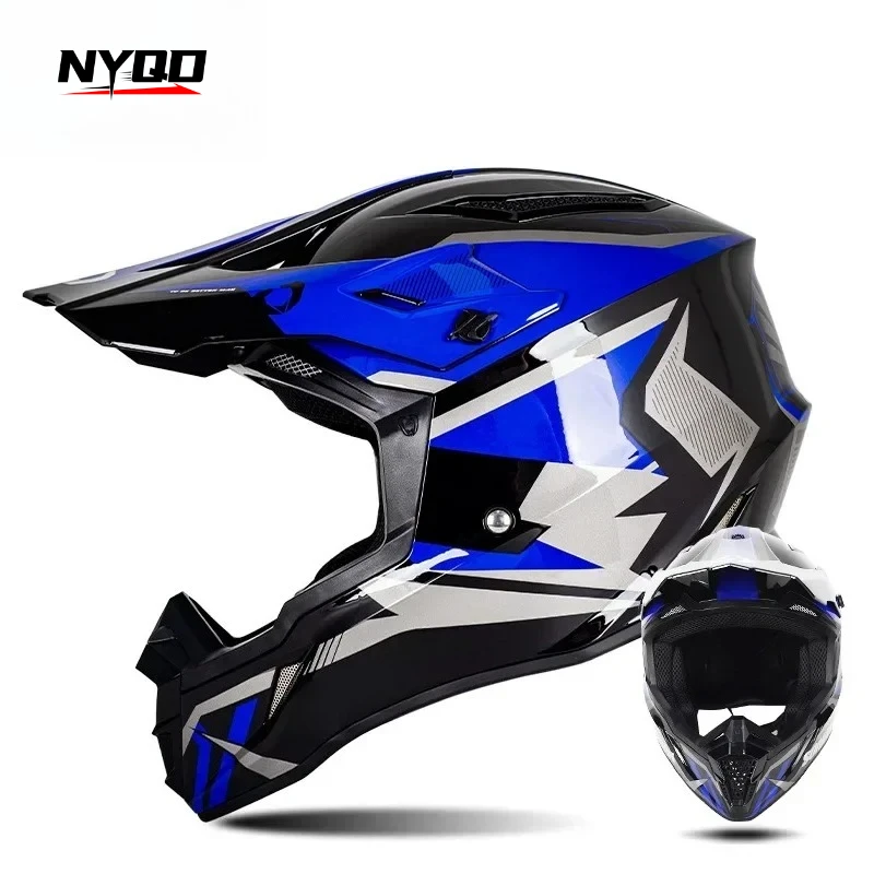 New  Motorcycle Off-Road Helmet Locomotive Unisex Outdoor Mountain Riding Rally Helmet DOT Certification