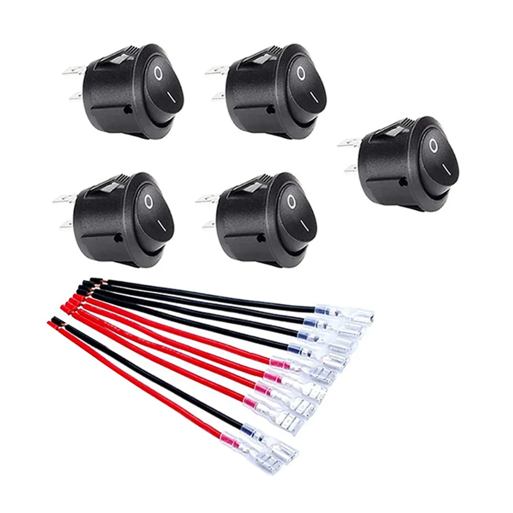 For Boats For Cars SPST Switch Button 12 Volt Rocker Switch 0.89 * 1 Smart Remote Control 6A At 250V AC ABS Material