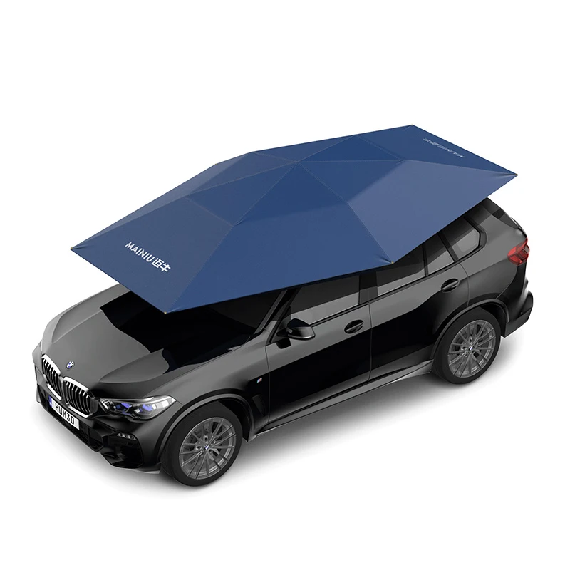 Mynew own patent design car roof use fully remote control car sunshade umbrella canopy for car protection and uv resistant