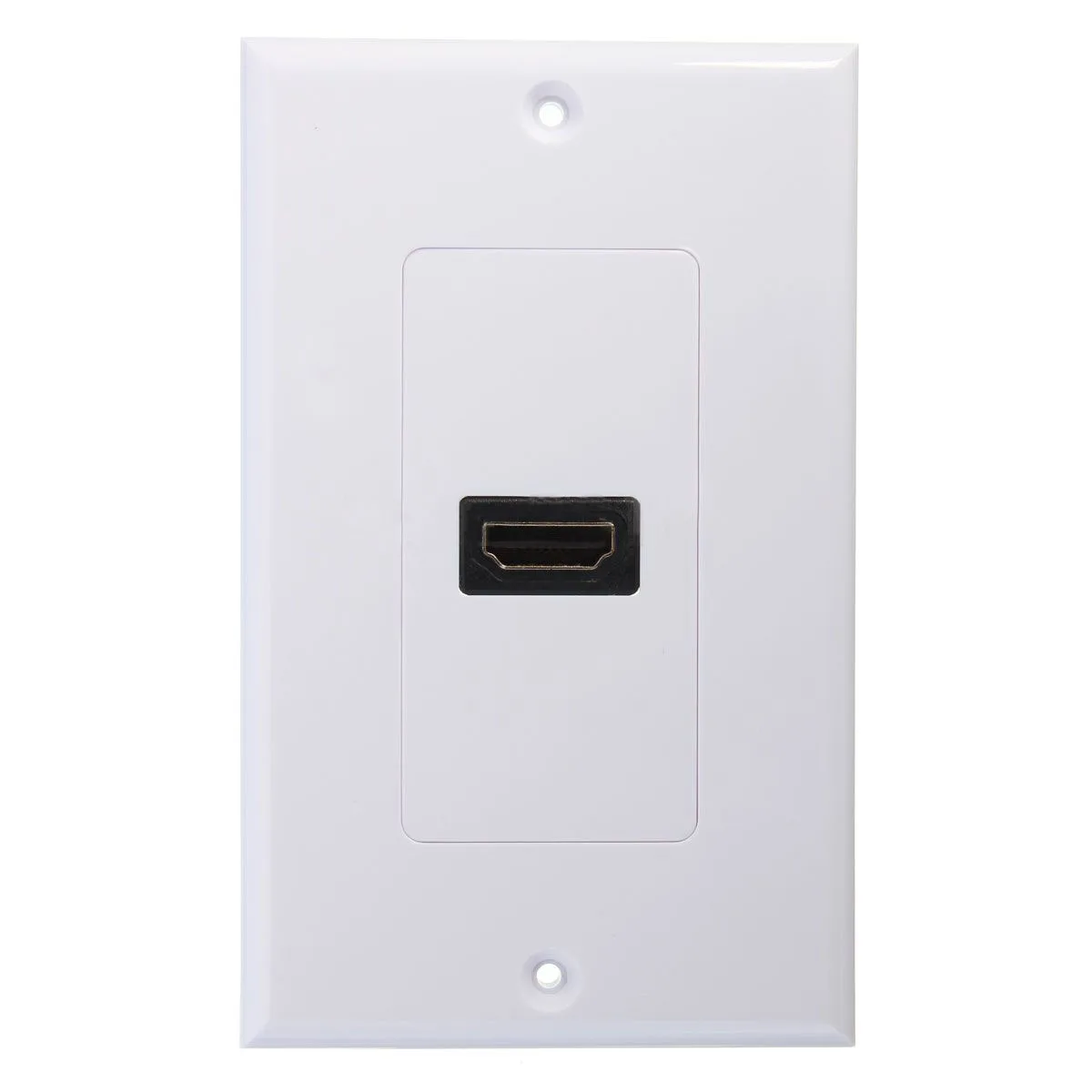 Panneau de plaque frontale murale HDMI, 1 port, couvercle de couremplaçant, prolongateur de sortie, 3D, 1080P, blanc, nouveau