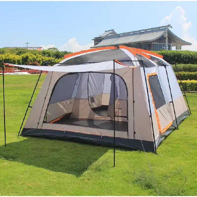 Waterproof Extra Large Double Layers Family 8-12 Persons Tent Camping Tent for Outdoor