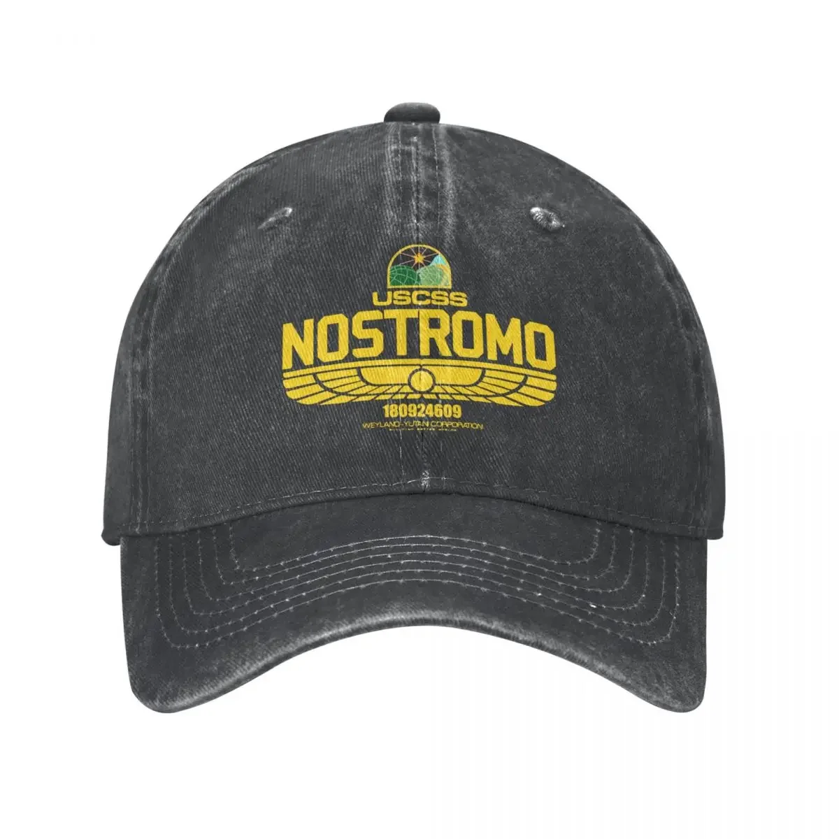 Vintage Nostromo Alien Space Horror Movie Baseball Caps Unisex Style Distressed Denim Sun Cap Outdoor Unstructured Soft Hats Cap