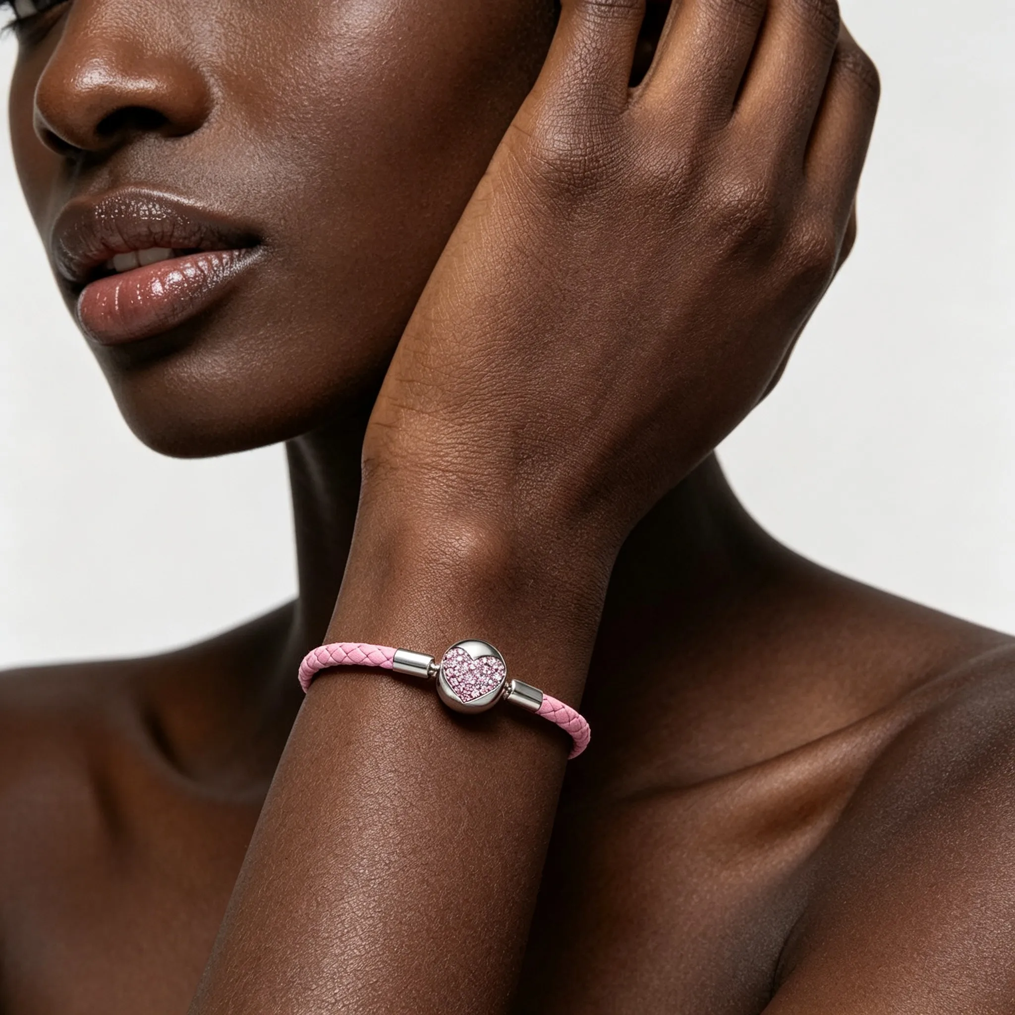 Bracciale intrecciato rosa in  - Women Accessories Pandora recensione e prezzo