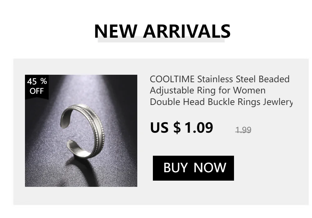 Cooltime Tier Hund Pfote Knochen verstellbare Ringe für Frauen Edelstahl offene Fingerringe Schmuck Anillos Mujer – Detail 33