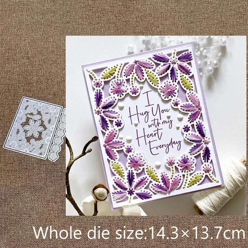 

New Design Craft Metal stencil mold Cutting Dies embroidery flower scrapbook die cuts Album Paper Card Craft Embossing