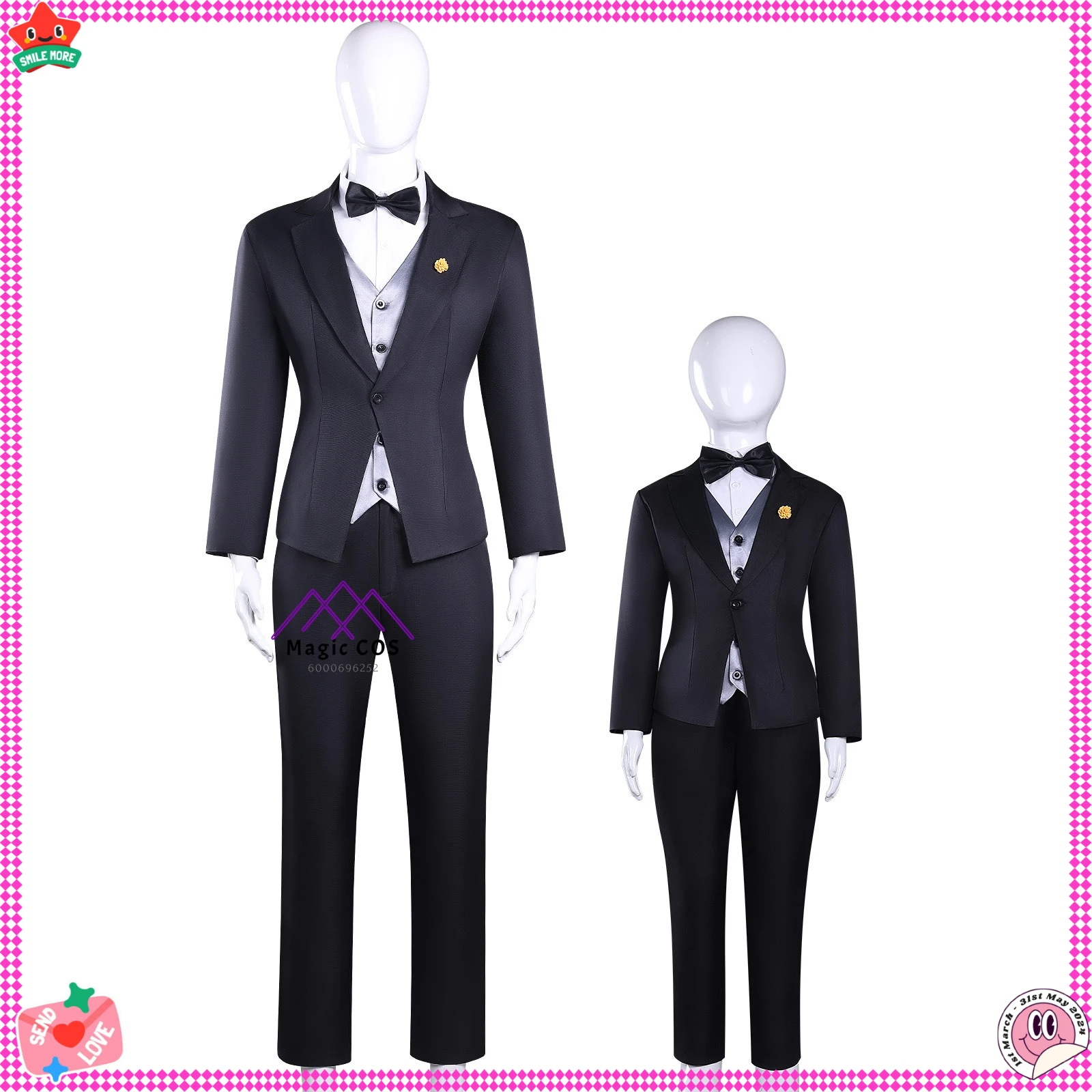 

New Arrival Movie Cosplay Costume Anime Nick Wilde Role Playing Black Stage Uniform Suits Men Adult Child Comic Con Halloween