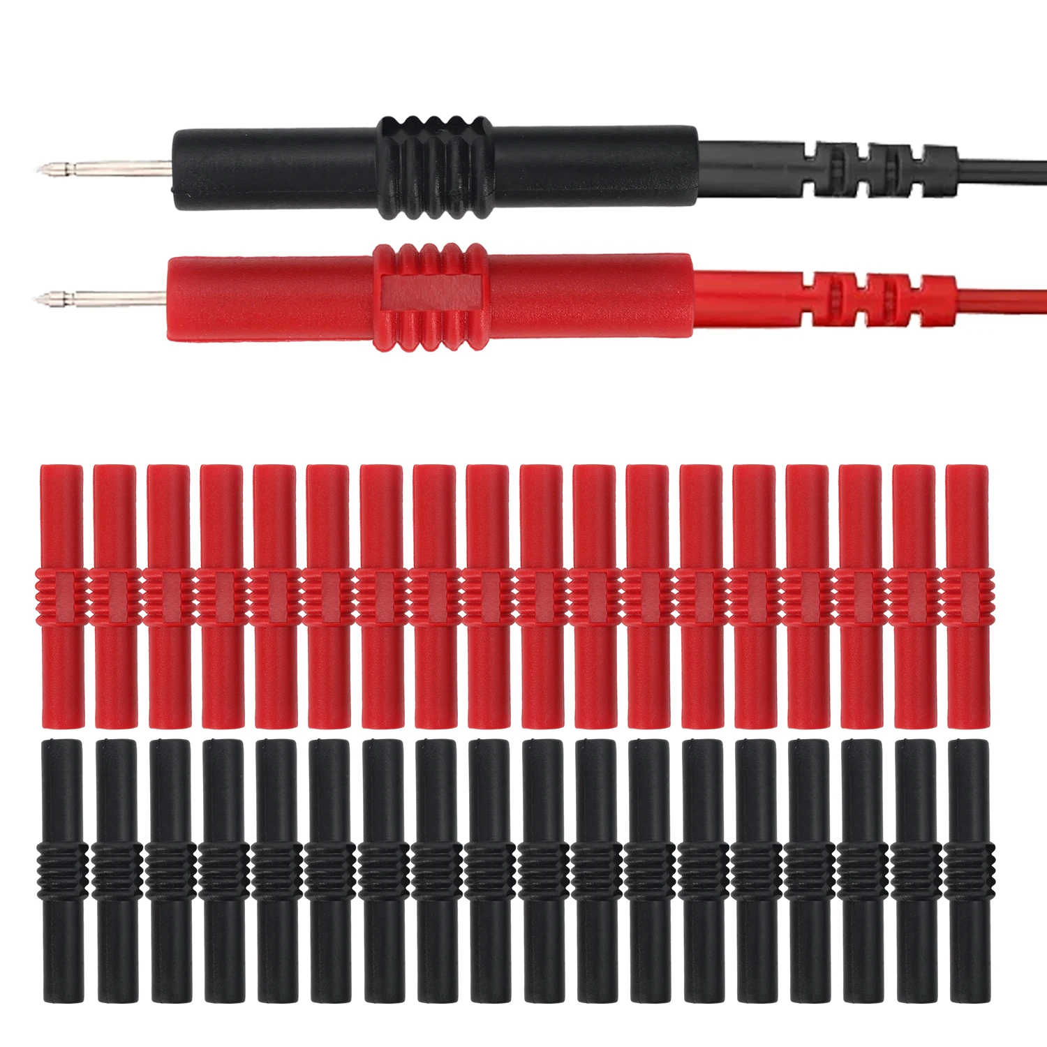 20/2 قطعة معزول 4 مللي متر الموز التوصيل المقرنة أنثى إلى أنثى الموز المقبس وصلة مرفاع تمديد ل المتكلم اختبار يؤدي #2