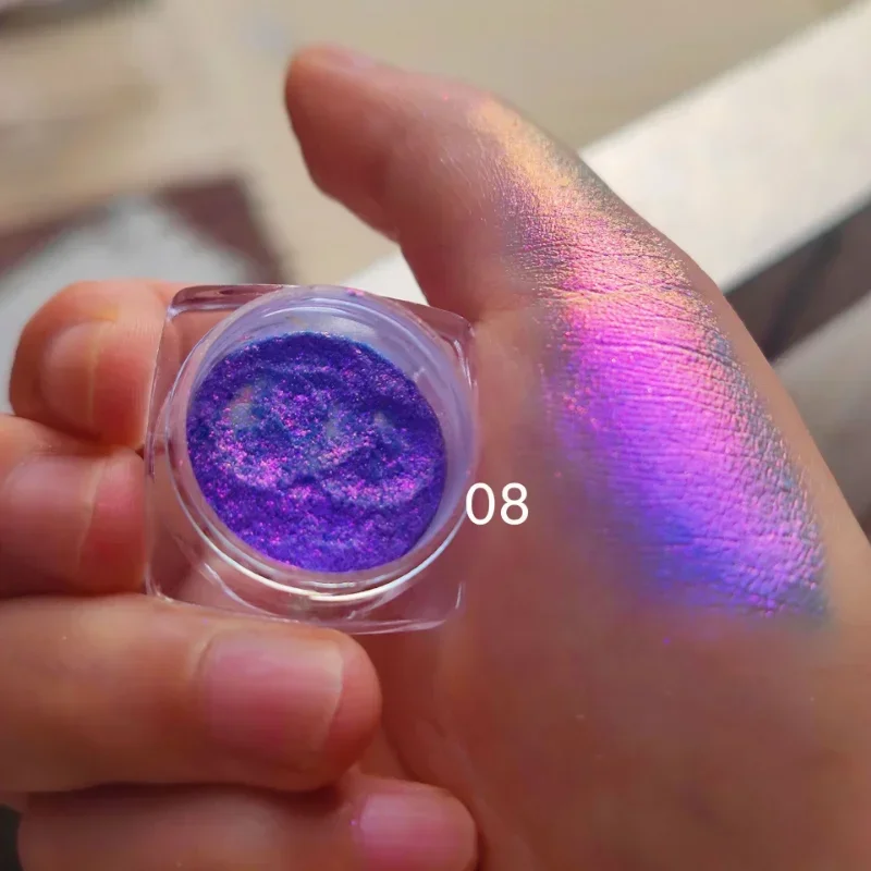 Colored Shiny Eyeshadow Shifting Pigments Eyeshadow Powder Duochrome Glitter Shadow 0.2g Makeup Accessories