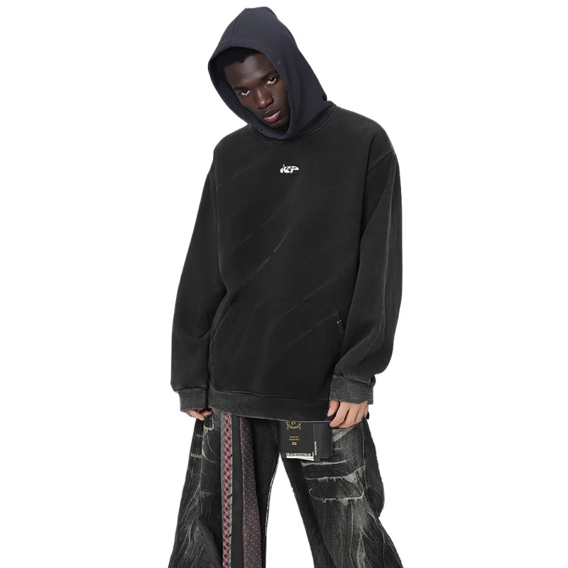 

Мужская мода, винтажные большие толстовки в стиле хип-хоп, спортивная одежда, свободный крой, толстовка в стиле ретро, пуловер с капюшоном, стираные топы