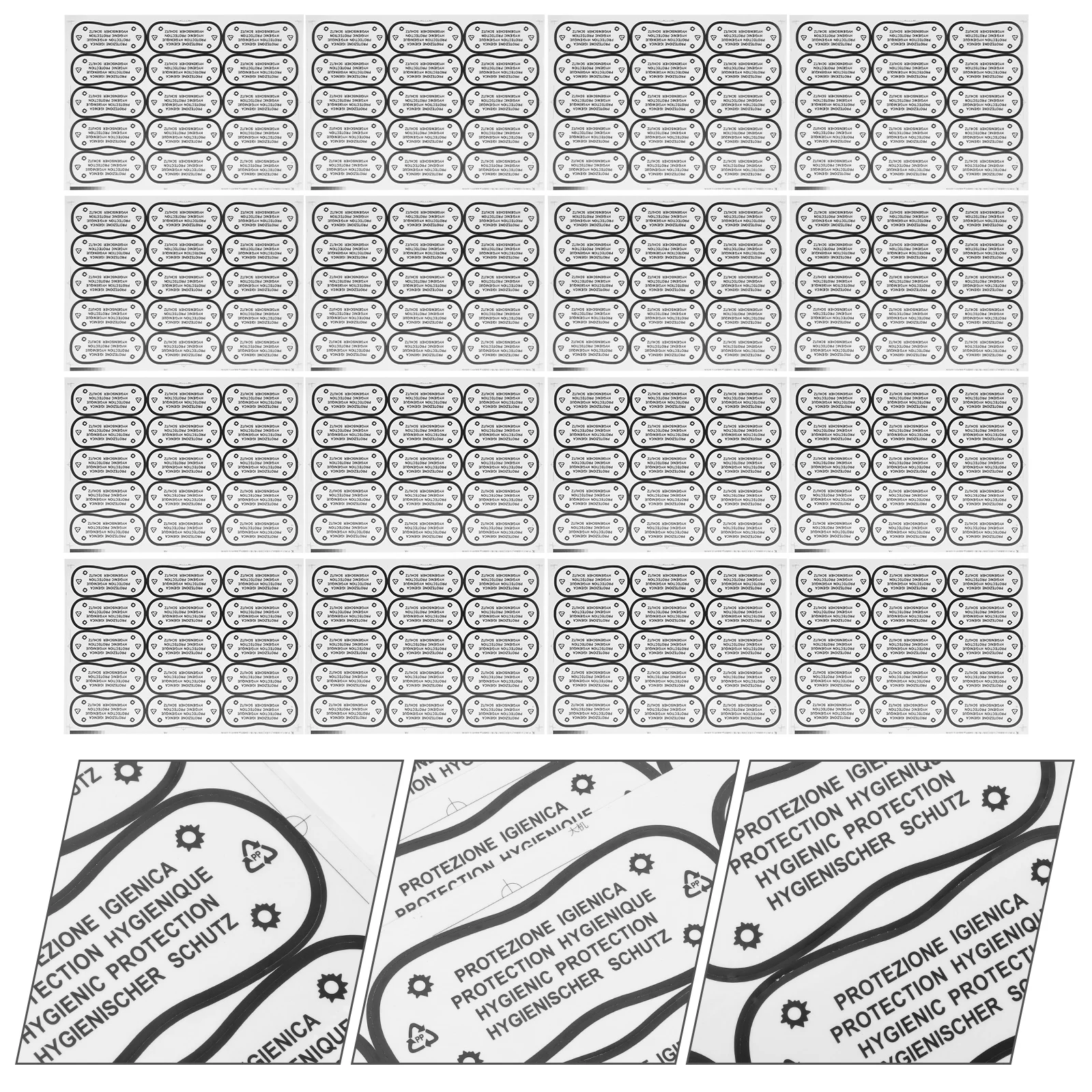 

100 Pcs Bikini Stickers Protective Swimwear Adhesive Private Suit Liner Underwear Pvc Sticker For