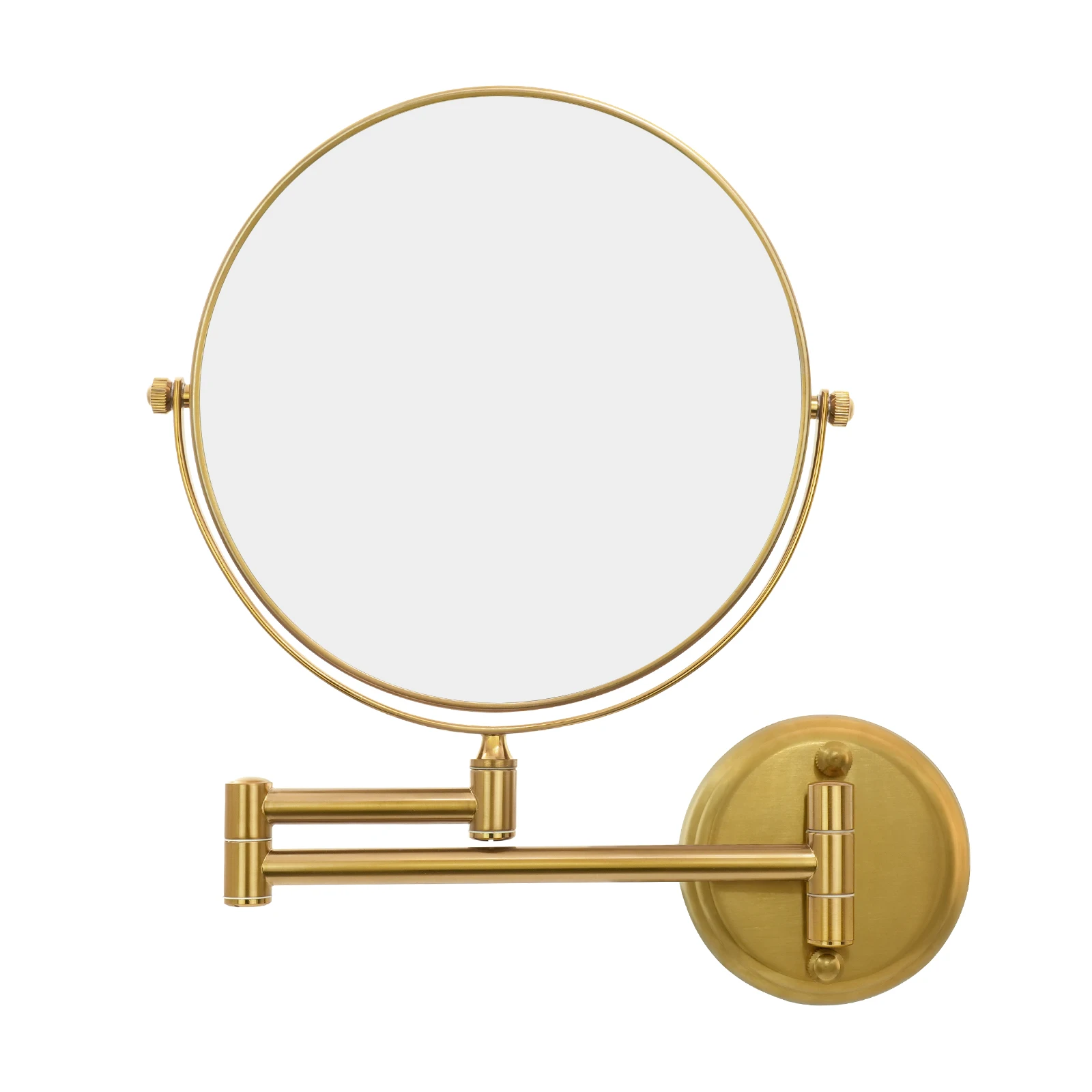 GURUN 8” Wall Mounted Makeup Mirror with 10X Magnification,Double-Sided Swivel Makeup Mirror