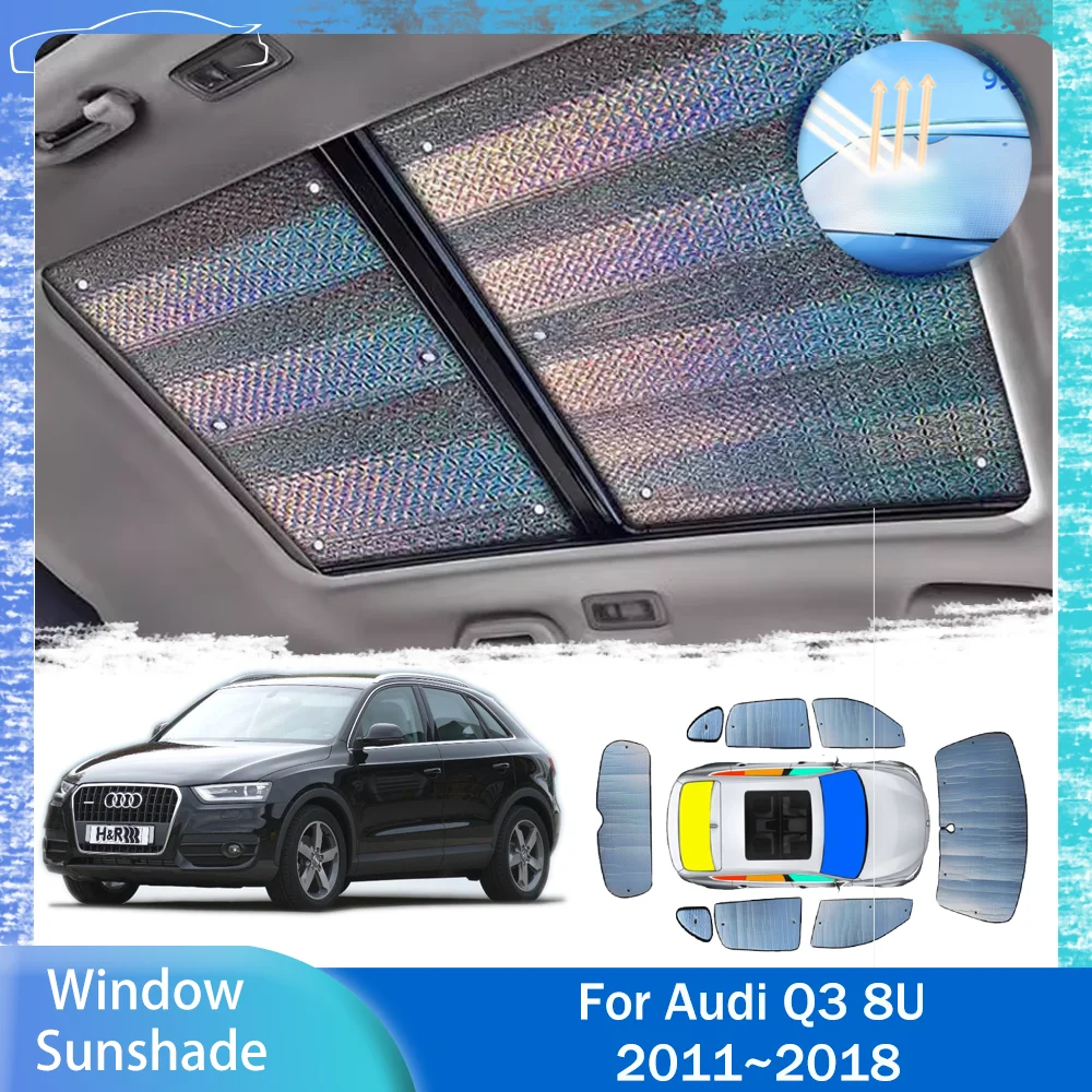 

For Audi Q3 8U 2011~2018 2012 2013 2014 2015 Skylight Sunshade Car Side Window Windshield Sun Shade Protector Parasol Accessorie