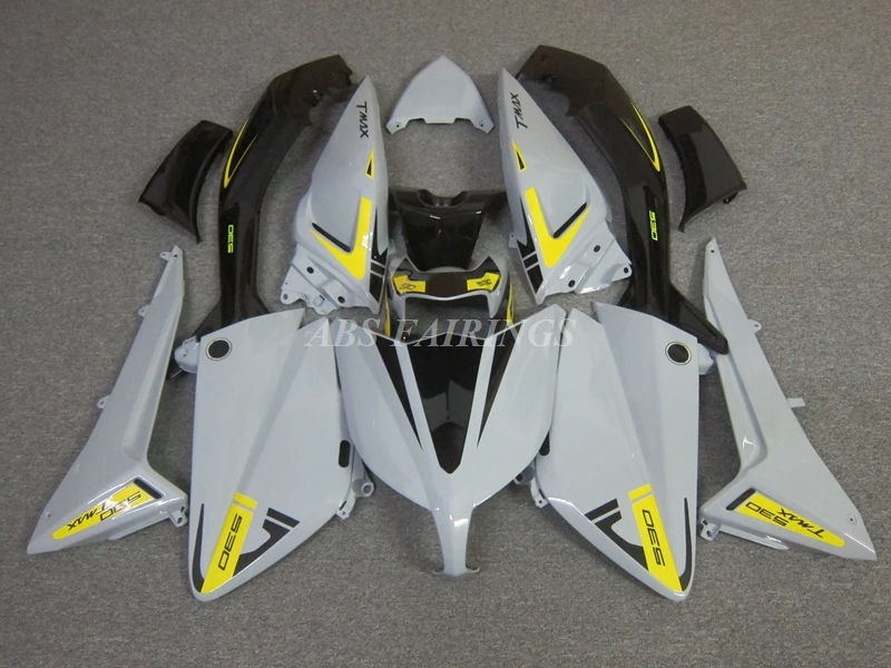 Injection Mold New ABS Fairings Kit Fit for YAMAHA Tmax 530 2012 2013 2014 12 13 14 Bodywork Set Gray Black