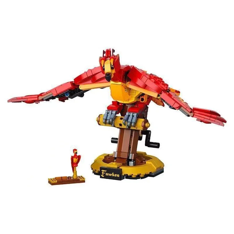 597 قطعة لعبة الفيلم السحري فينيكس نموذج فوكس التعليمية تجميع الطيور نموذج الطوب لعب للأطفال البالغين هدايا عيد الميلاد عيد الميلاد #3