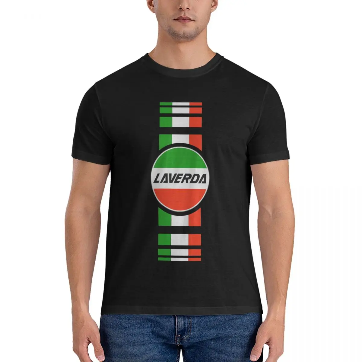 Men's Awesome T Shirt Laverda Pure Cotton Tops Vintage Short Sleeve Round Neck Tee Shirt Gift Idea T-Shirt