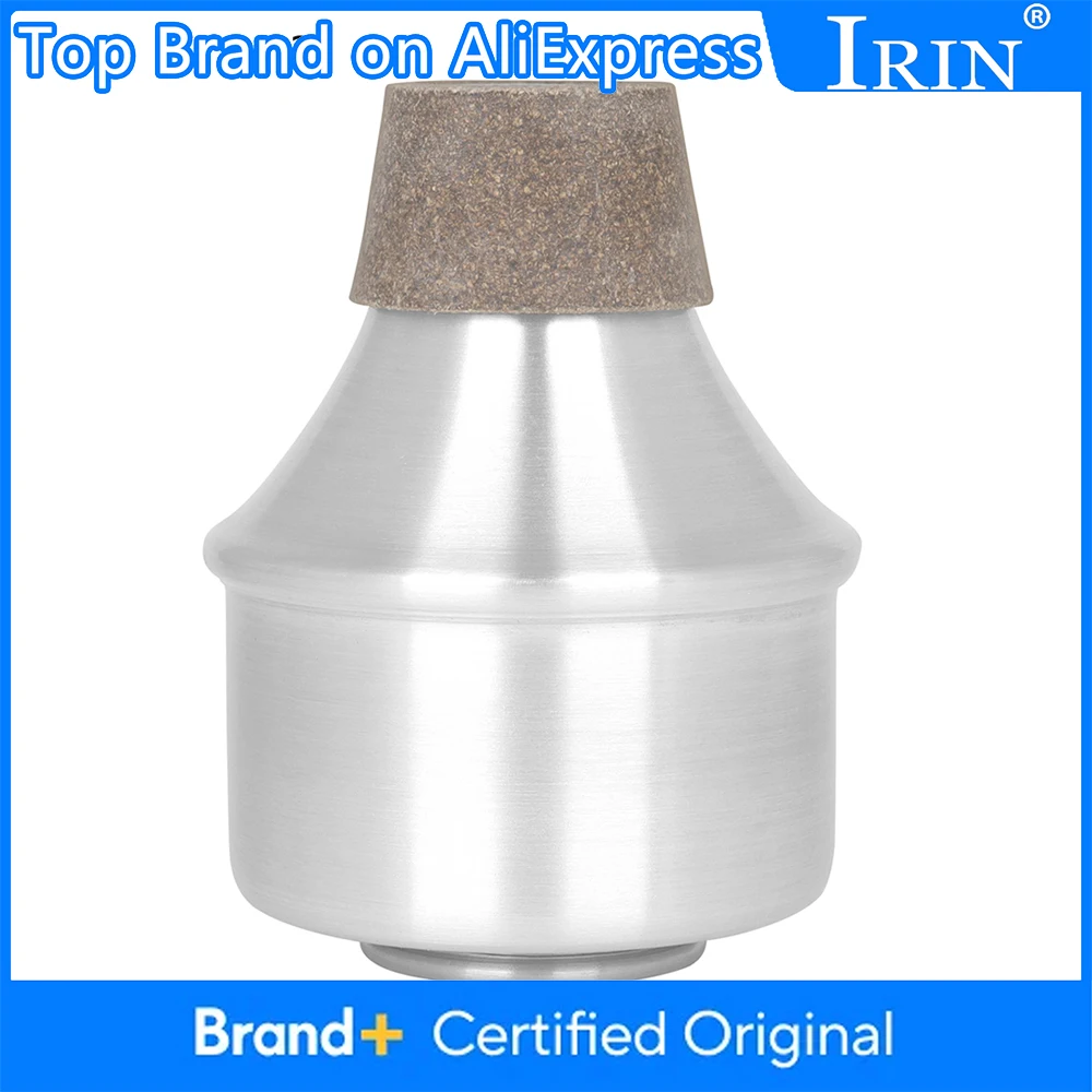 

IRIN Trumpet Mute Aluminum Trumpet Muffler Sound Attenuator Muffling Dampening Professional Brass Instrument Accessories