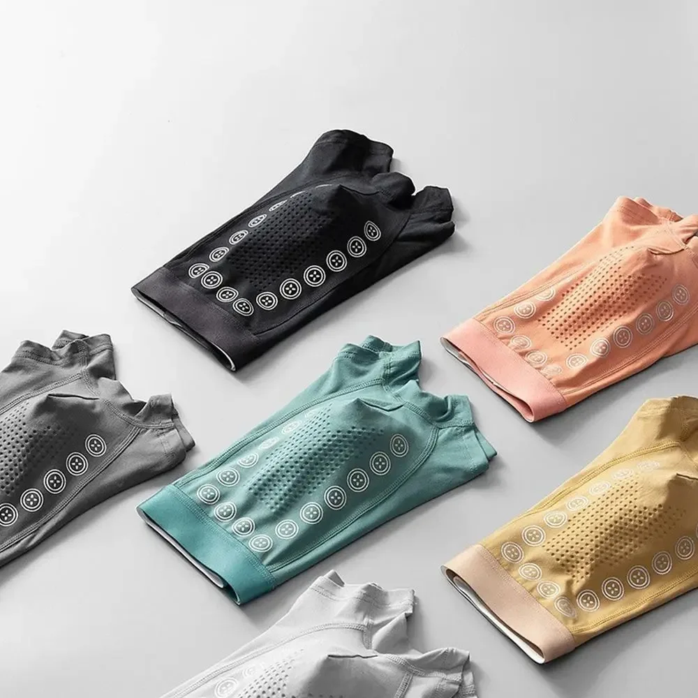 4PCS/ Men's Underwear Men's Cotton Inner Crotch Antibacterial Comfortable Breathable Mid-Waist Underwear Men's Boxer Shorts