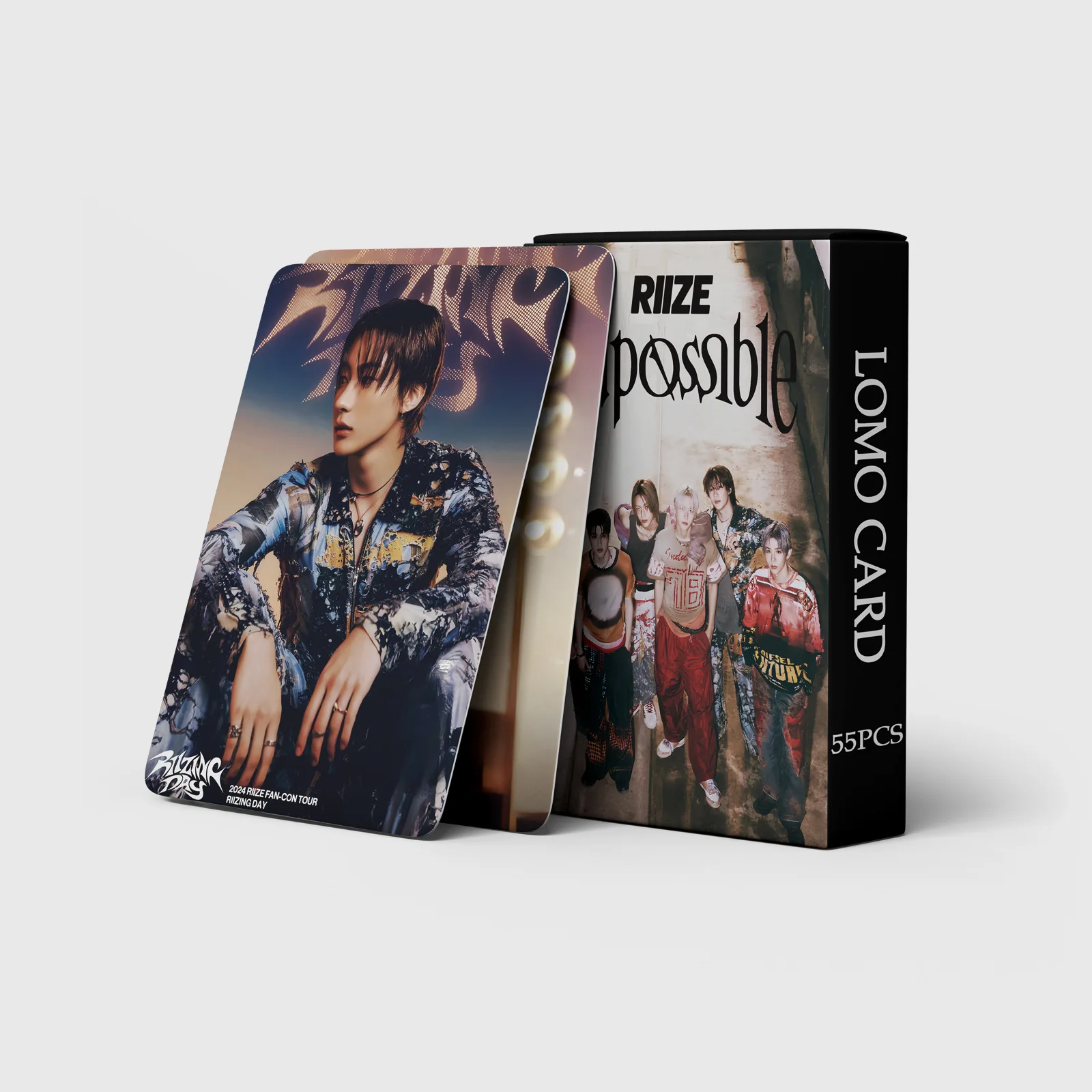 55pcs/set Kpop Idol Lomo Cards RIIZE Photocards Impossible Postcard for Fans Collection