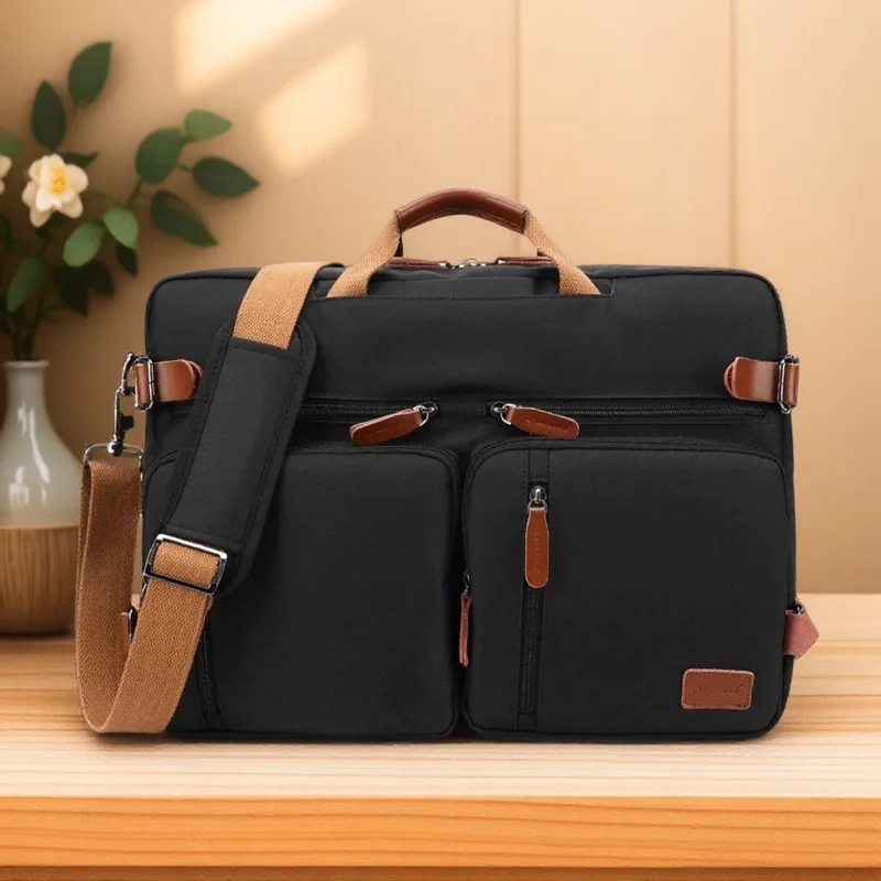 Large Convertible Backpack for Laptop up to 15 6 17 3 Inch Messenger Shoulder Bag Business Travel Briefcase