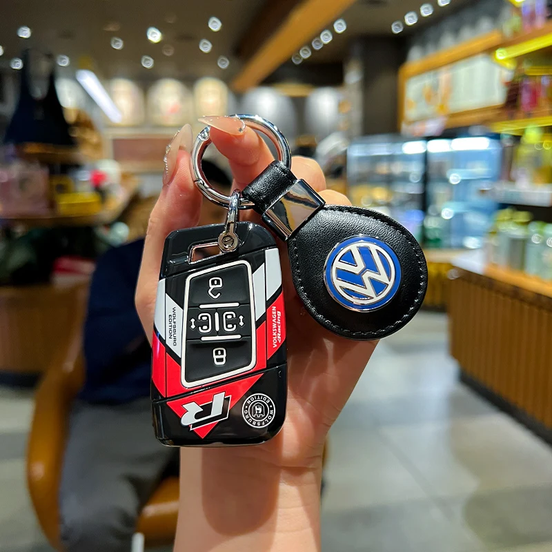 

For VW Volkswagen Passat B8 Tiguan Magotan Golf for Skoda Kodiaq Superb A7 TPU Car Remote Key Case Cover Shell Fob