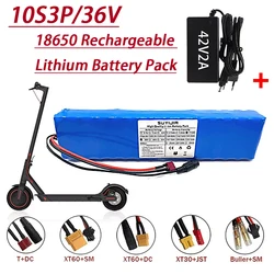 10S3P 36V 7500mAh 18650 Rechargeable Lithium Battery Pack Suitable for Xiaomi M365 Electric Scooter Battery Built-in Smart BMS