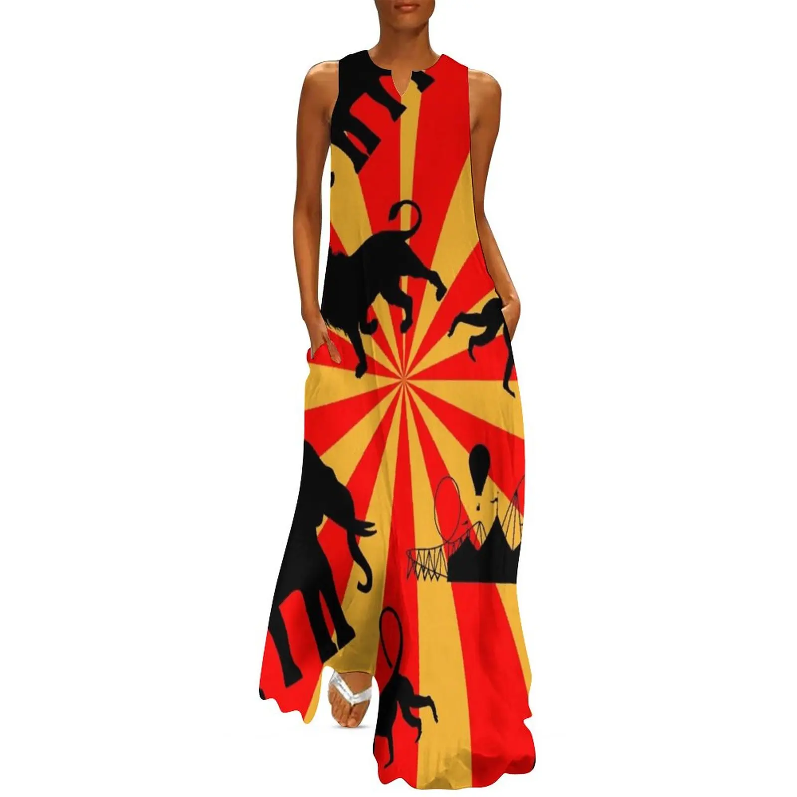 Saffron Circus Long Dress Women