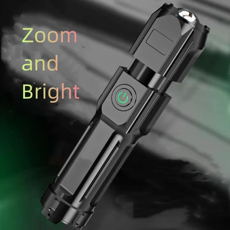 Akumulatorowe latarki o wysokiej jasności, super mocne, małe, kieszonkowe latarki taktyczne LED do biwakowania, na sytuacje awaryjne, IP44