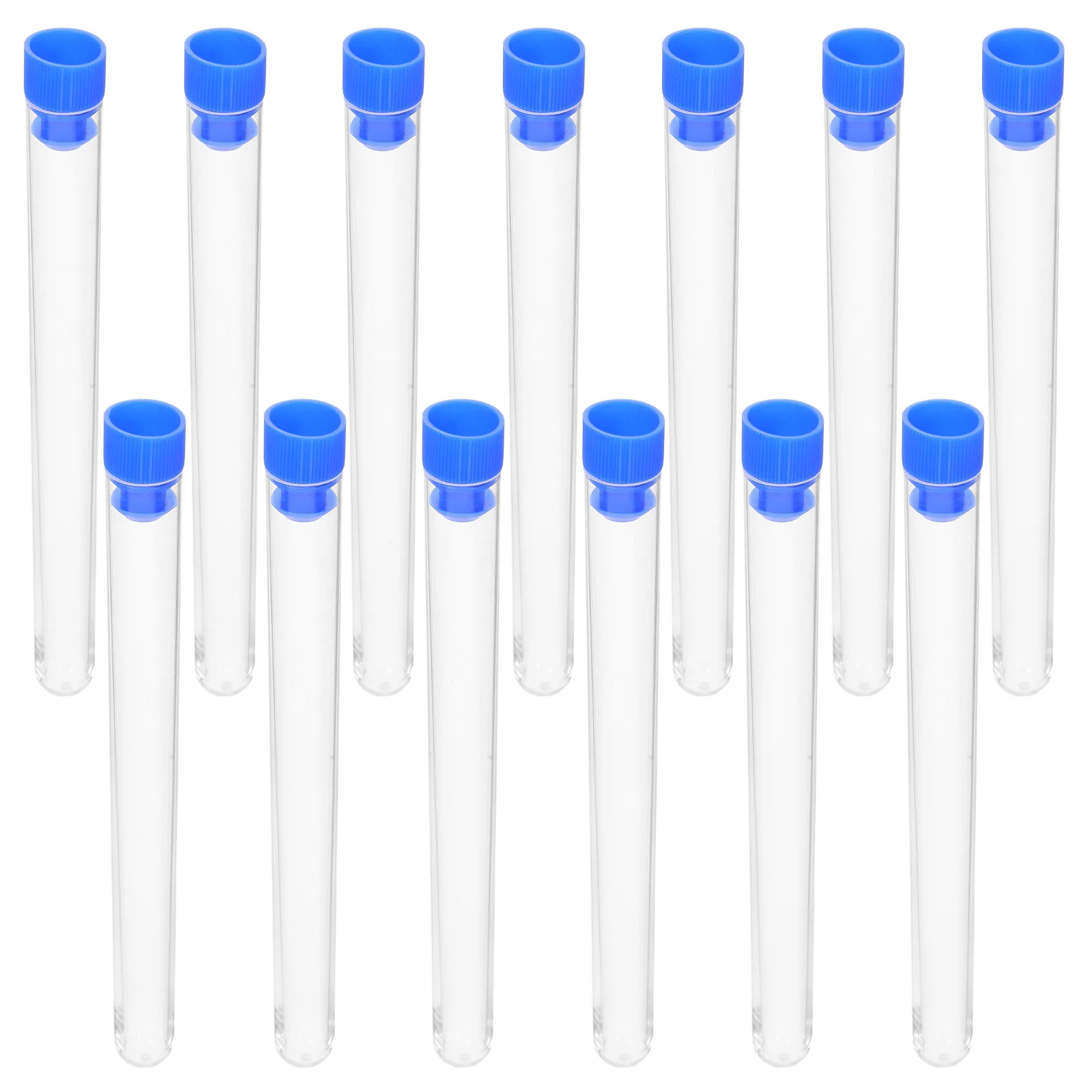 

25Pcs Laboratory Test Tubes Clear Plastic Sampling Tubes for Scientific Experiments Sample Collection Observation Vials with